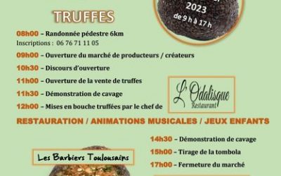 A La Digne-d’Aval : dégustation-vente au marché de la truffe