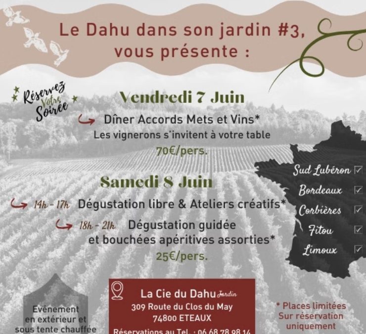 Le Dahu dans son Jardin les 7 et 8 juin en Haute-Savoie